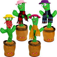 Танцюючий кактус, музичний в капелюсі  з підсвічуванням XRZ-95C  купити дешево оптом в інтернет-магазині