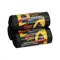 Від 2 шт. Пакет для "Промислового" сміття 50х60 35л 20 штук 25мк Кузя Service купить оптом