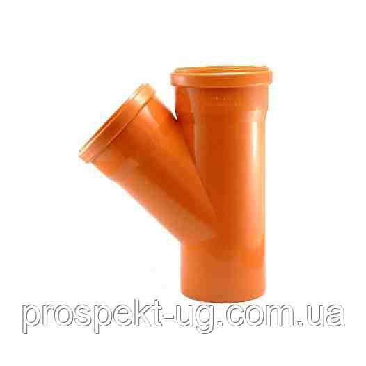 Трійник ПВХ 200х200х45° зовнішня каналізація Magnaplast, фото 1