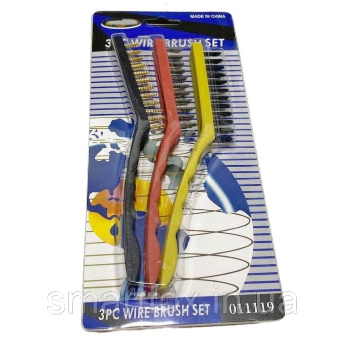 Набір щіток для металу 3 шт. 21 см А-К55