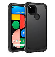 Потужний протиударний чохол для Google Pixel 4a чорний трискладовий бампер