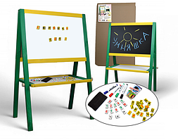 Мольберт двосторонній Умняшка МДН-01 Жовто-зелений