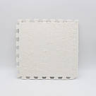 1шт Килимок пазл з ворсом, 30х30см, Білий / М'який килим пазл на підлогу / Дитячий килимок пазли / Плюшевий килим, фото 6