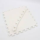 1шт Килимок пазл з ворсом, 30х30см, Білий / М'який килим пазл на підлогу / Дитячий килимок пазли / Плюшевий килим, фото 10