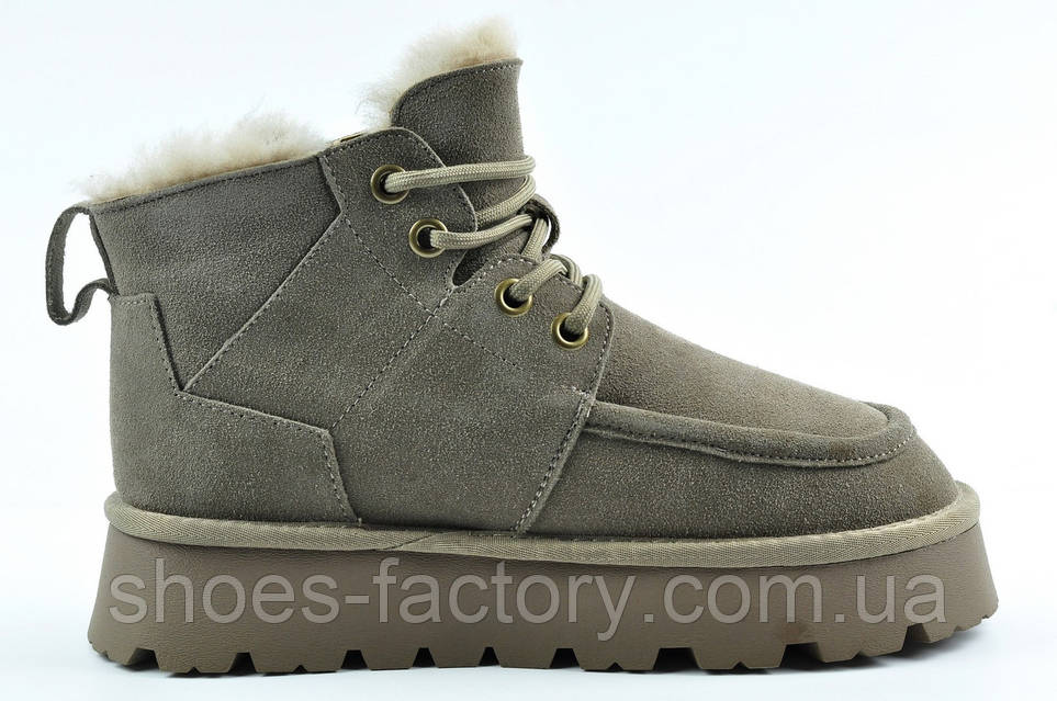 Угги женские на шнурках Allsy беж 201853 купить в Украине