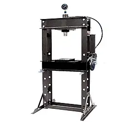 Прес гідравлічний FORSAGE F-30002 з манометром підлоговий 30т ручний/пневмо привід.