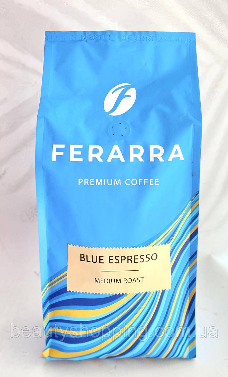 Кава у зернах Ферара еспресо Ferarra premium coffee Blue Espresso medium roast 1 кг