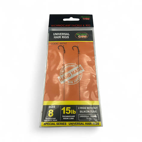 Готові повідці Universal Hair Rigs 15Lb. Wide Gape Hook №8. 1уп. - 2 шт. арт 80747, фото 1