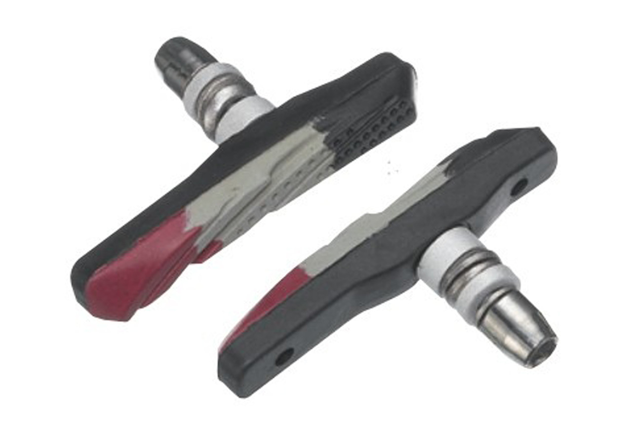 Гальмівні колодки Alligator VB-697 72 мм трикомпонентні для V-Brake чорні, фото 1