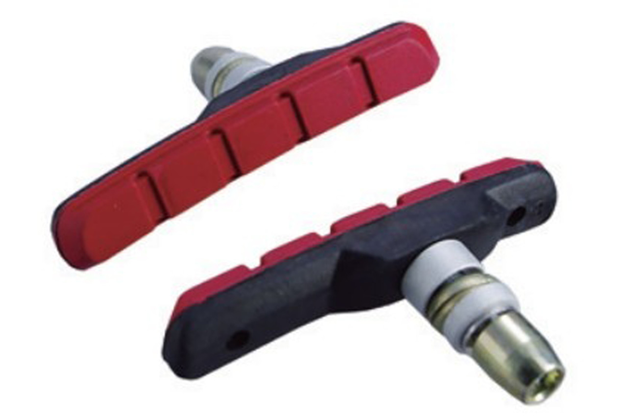 Гальмівні колодки Alligator VB-610 72 мм для V-Brake чорно-червоні, фото 1