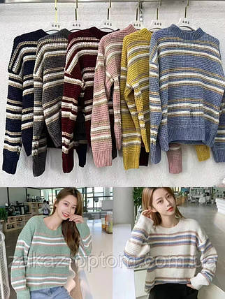 Светр жіночий велюр оптом (50-54) Китай-140955, фото 1