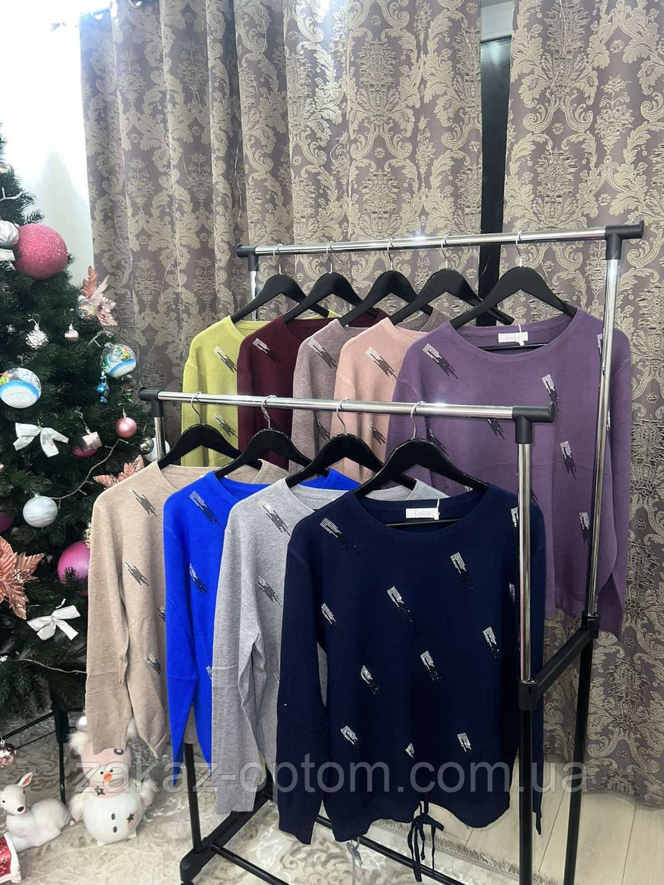 Светр жіночий кашемір оптом (50-54) Китай-140961