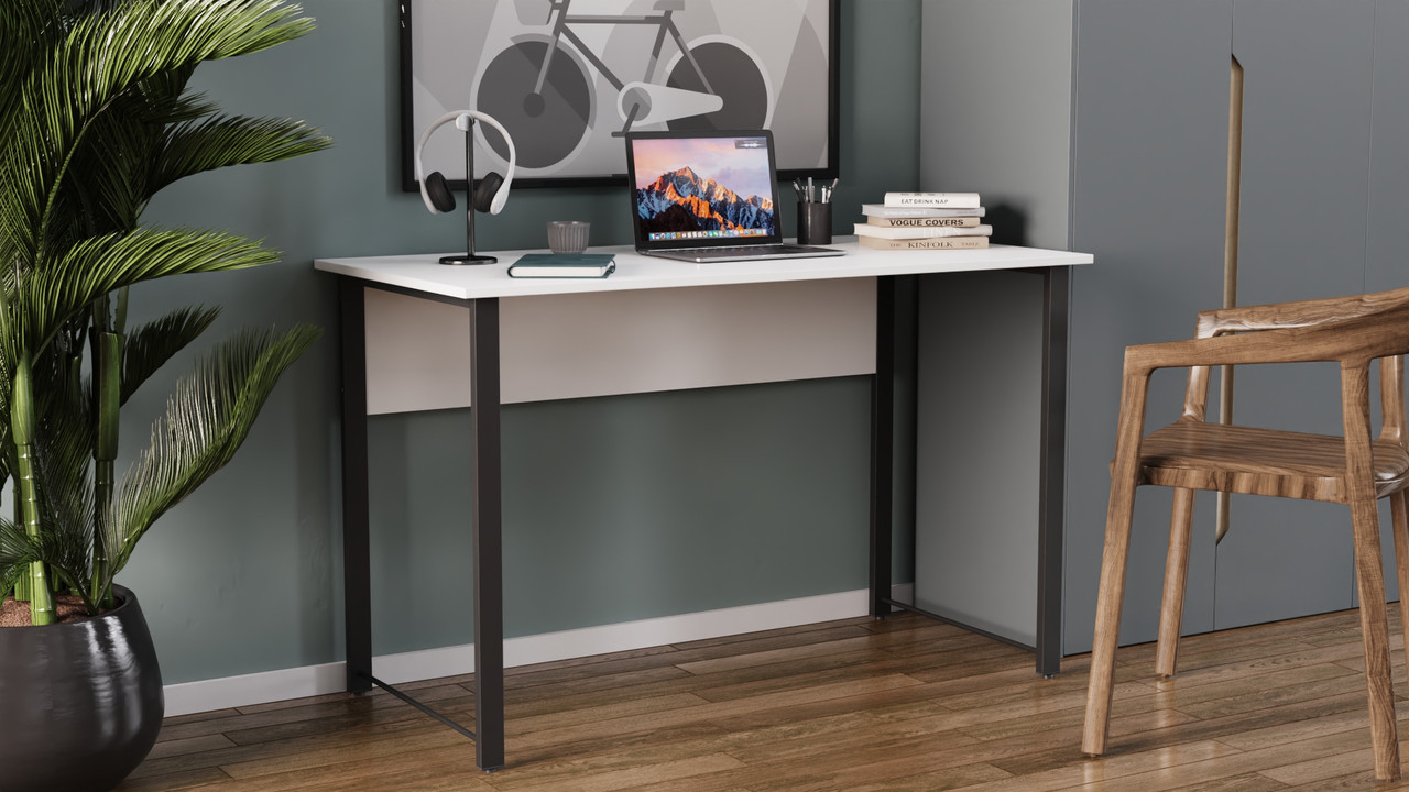 Комп'ютерний стіл Ferrum-decor Раян 75x100x60 сірий ДСП Дуб Сан-Марино 32мм (FRD-101599)