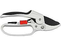 Секатор з алюмінієвим ковадлом та тріскачкою 200 мм і замком відкривання YATO YT-88123, фото 2