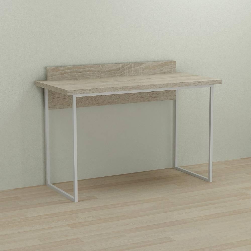 Письмовий стіл Ferrum-decor Скай 76x140x70 білий ДСП Дуб Сонома 32мм