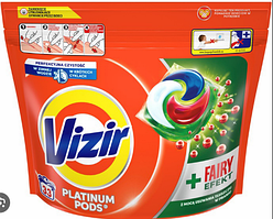 Капсули для прання Vizir Platinum PODS + Fairy Effect 33 шт 8700216200073