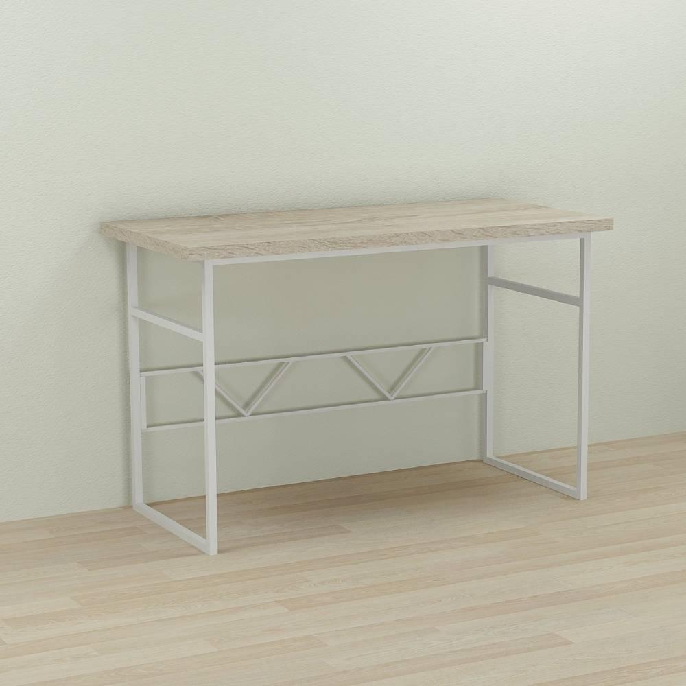 Письмовий стіл Ferrum-decor Райан 76x120x60 білий ДСП Дуб Сонома 32мм (FRD-101137)