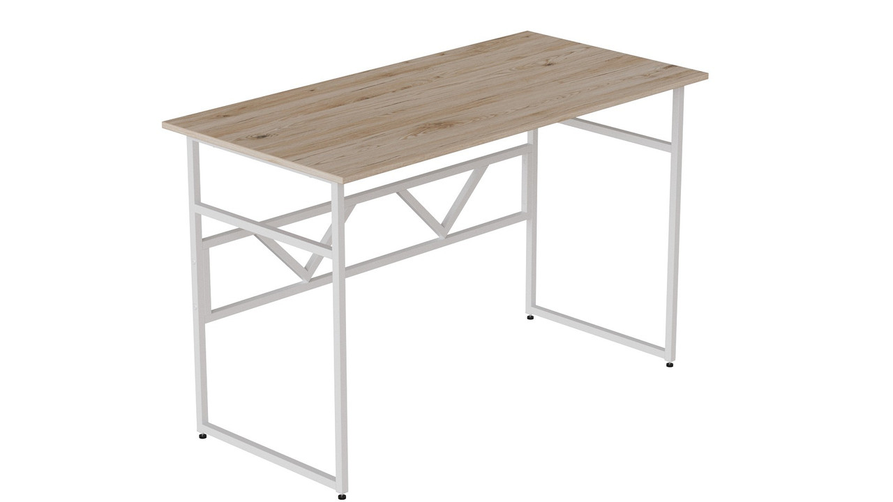 Комп'ютерний стіл Ferrum-decor Раян 75x100x60 білий ДСП Дуб Сан-Марино 32мм (FRD-101129)