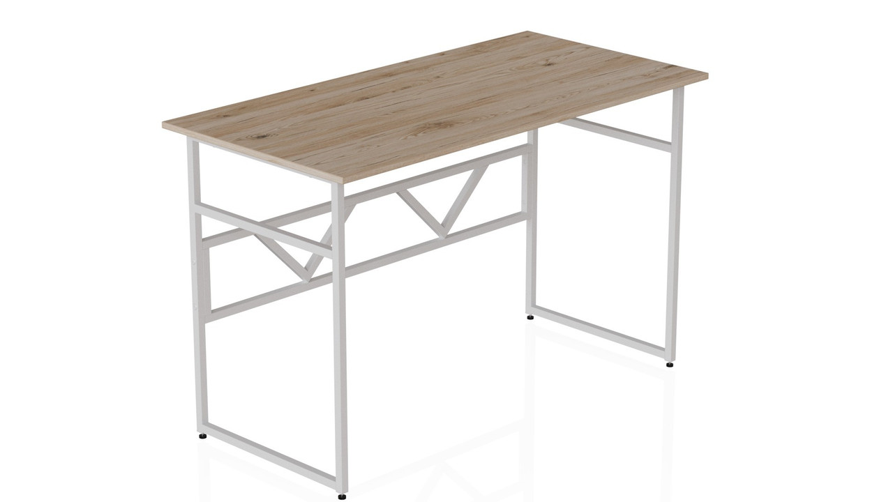 Комп'ютерний стіл Ferrum-decor Раян 75x140x70 білий ДСП Дуб Сан-Марино 32мм (FRD-101179)