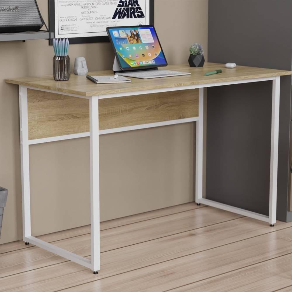 Письмовий стіл Ferrum-decor Коді 75x140x70 білий ДСП Дуб Сонома 16мм (FRD-101232)