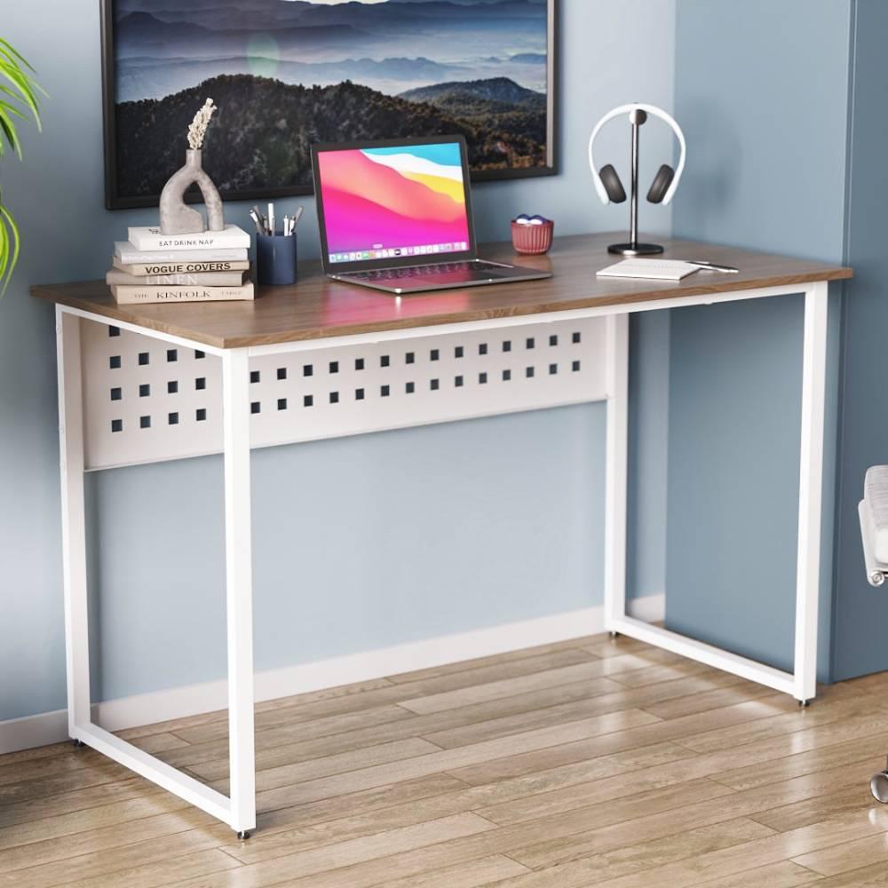 Письмовий стіл Ferrum-decor Майк 75x120x70 білий ДСП Дуб Сонома Трюфель 16мм (FRD-101339)