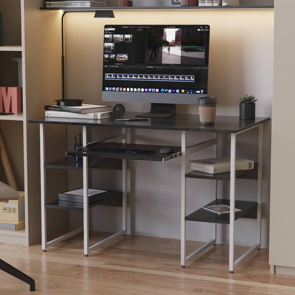 Комп'ютерний стіл Ferrum-decor Тім 75x120x70 білий ДСП Сосна Кембра 16мм (FRD-101375)