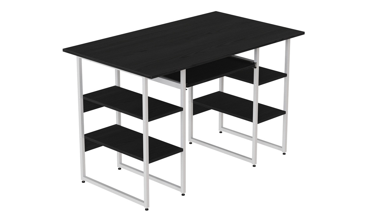 Комп'ютерний стіл Ferrum-decor Тім 75x140x60 білий ДСП Сосна Кембра 32мм (FRD-101370)