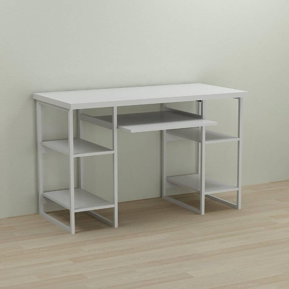 Письмовий стіл Ferrum-decor Тім 76x120x60 білий ДСП Біле 32мм (FRD-101359)