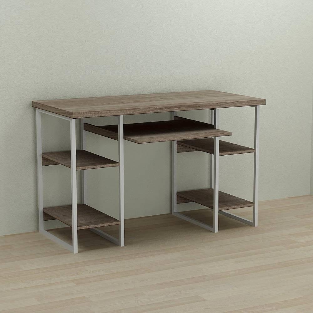 Письмовий стіл Ferrum-decor Тім 76x140x60 білий ДСП Дуб Сонома Трюфель 32мм (FRD-101368)