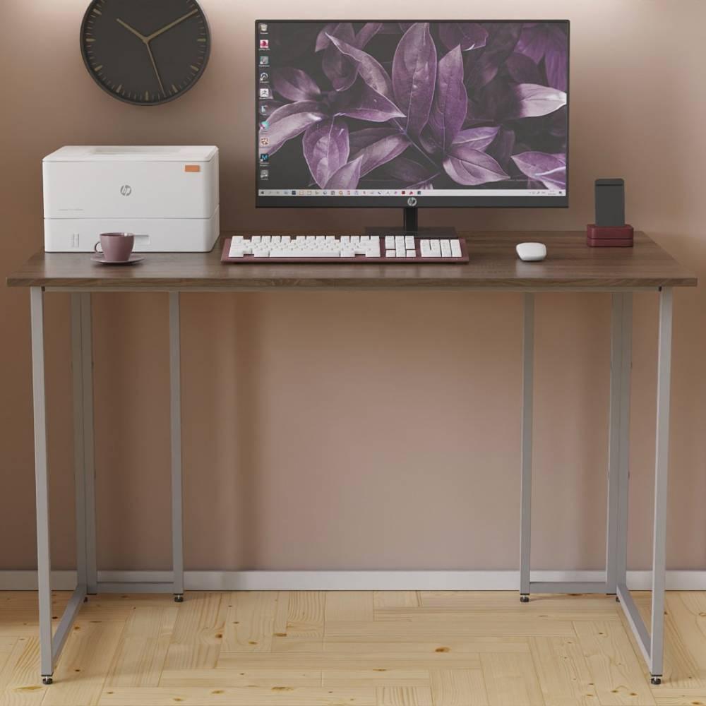 Письмовий стіл Ferrum-decor Ханна 75x100x70 сірий ДСП Дуб Сонома Трюфель 16мм (FRD-101423)