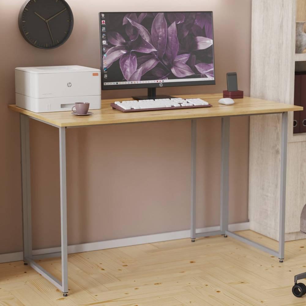 Комп'ютерний стіл Ferrum-decor Ханна 75x100x60 сірий ДСП Дуб Сан-Марино 16мм (FRD-101394)