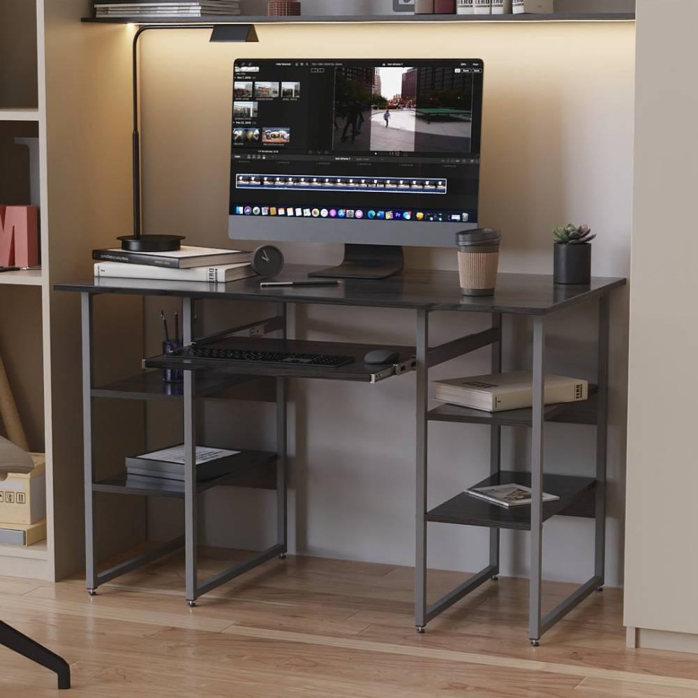 Комп'ютерний стіл Ferrum-decor Тім 75x120x70 сірий ДСП Сосна Кембра 16мм (FRD-101891)