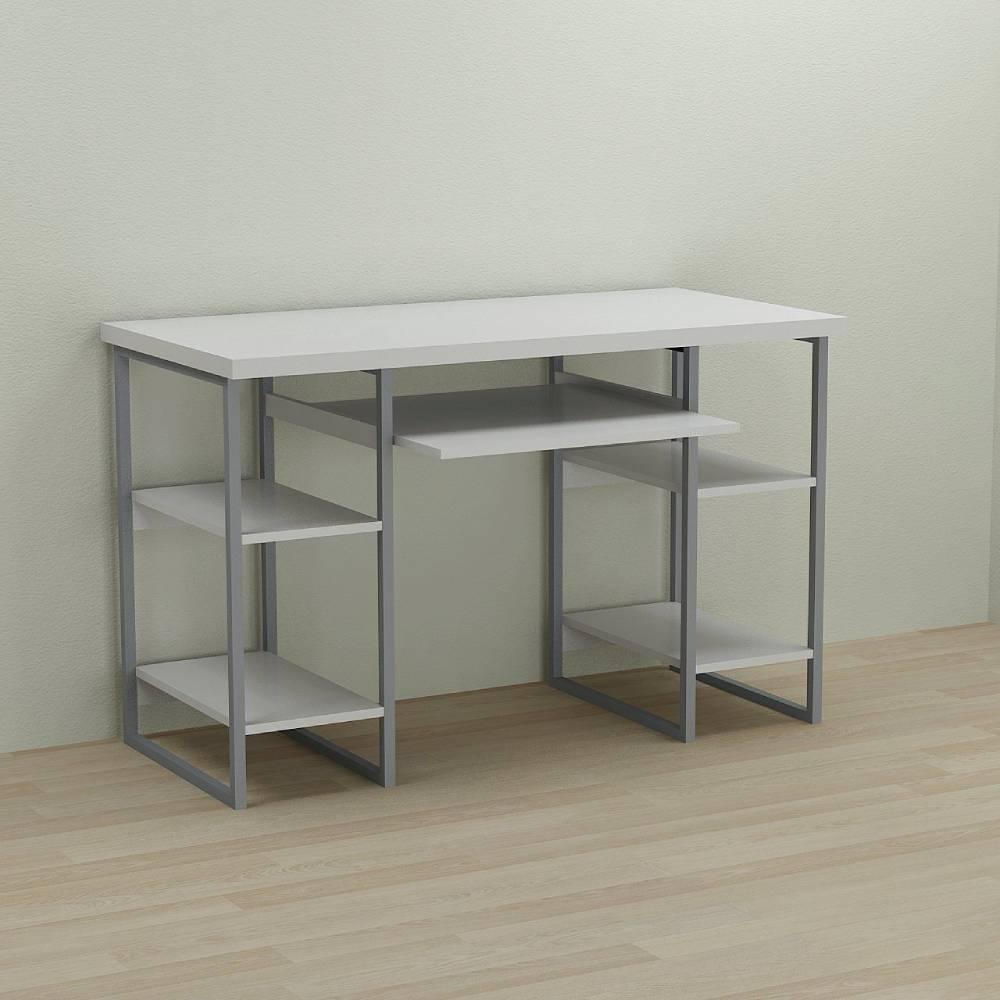 Письмовий стіл Ferrum-decor Тім 76x120x70 сірий ДСП Біле 32мм (FRD-101892)