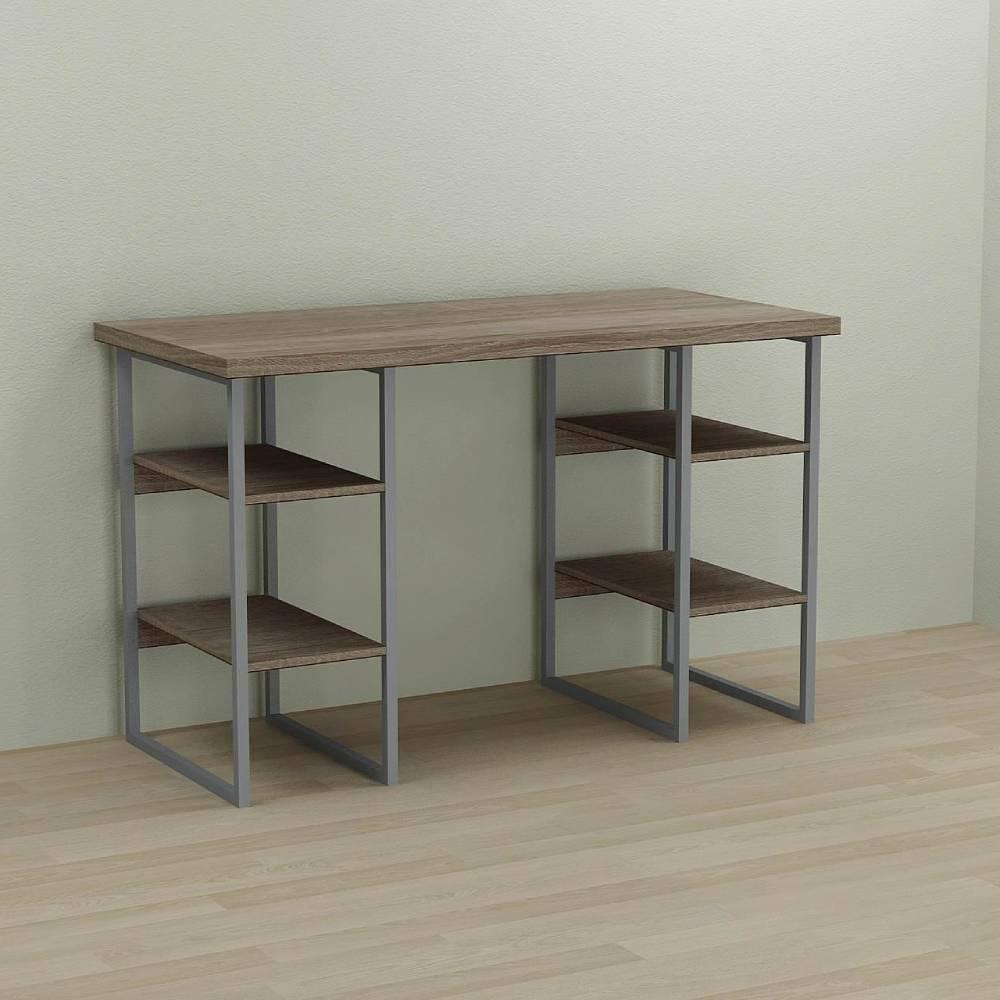 Письмовий стіл Ferrum-decor Тім 76x140x70 сірий ДСП Дуб Сонома Трюфель 32мм (FRD-101904)