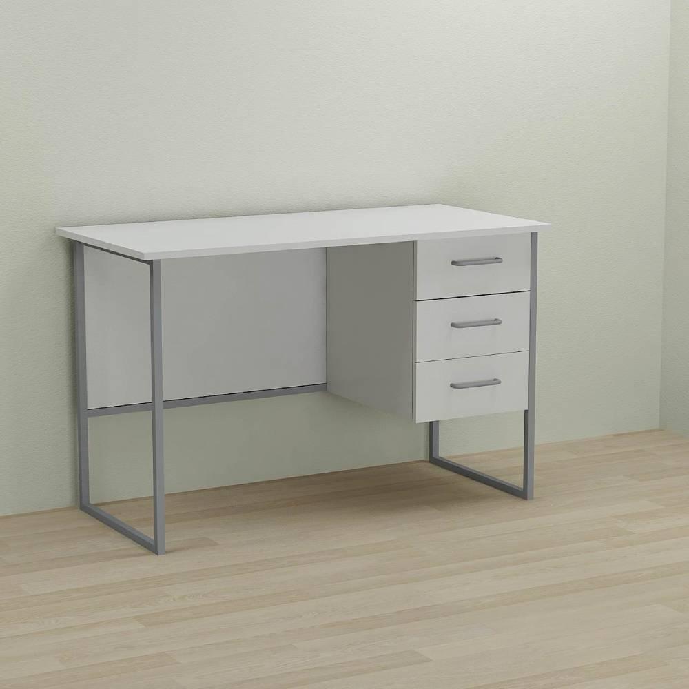 Письмовий стіл Ferrum-decor Гаррі 75x140x60 сірий ДСП Біле 16мм (FRD-101461)