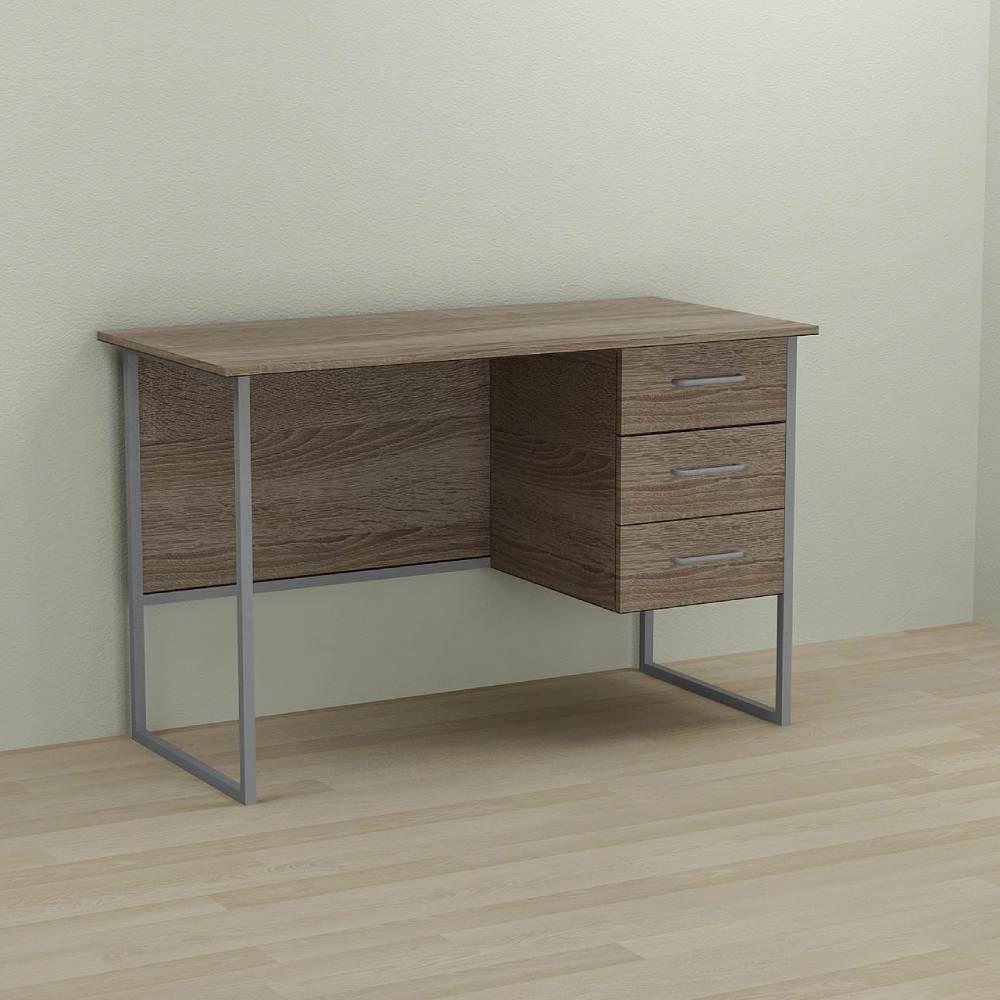 Письмовий стіл Ferrum-decor Гаррі 75x140x70 сірий ДСП Дуб Сонома Трюфель 16мм (FRD-101483)