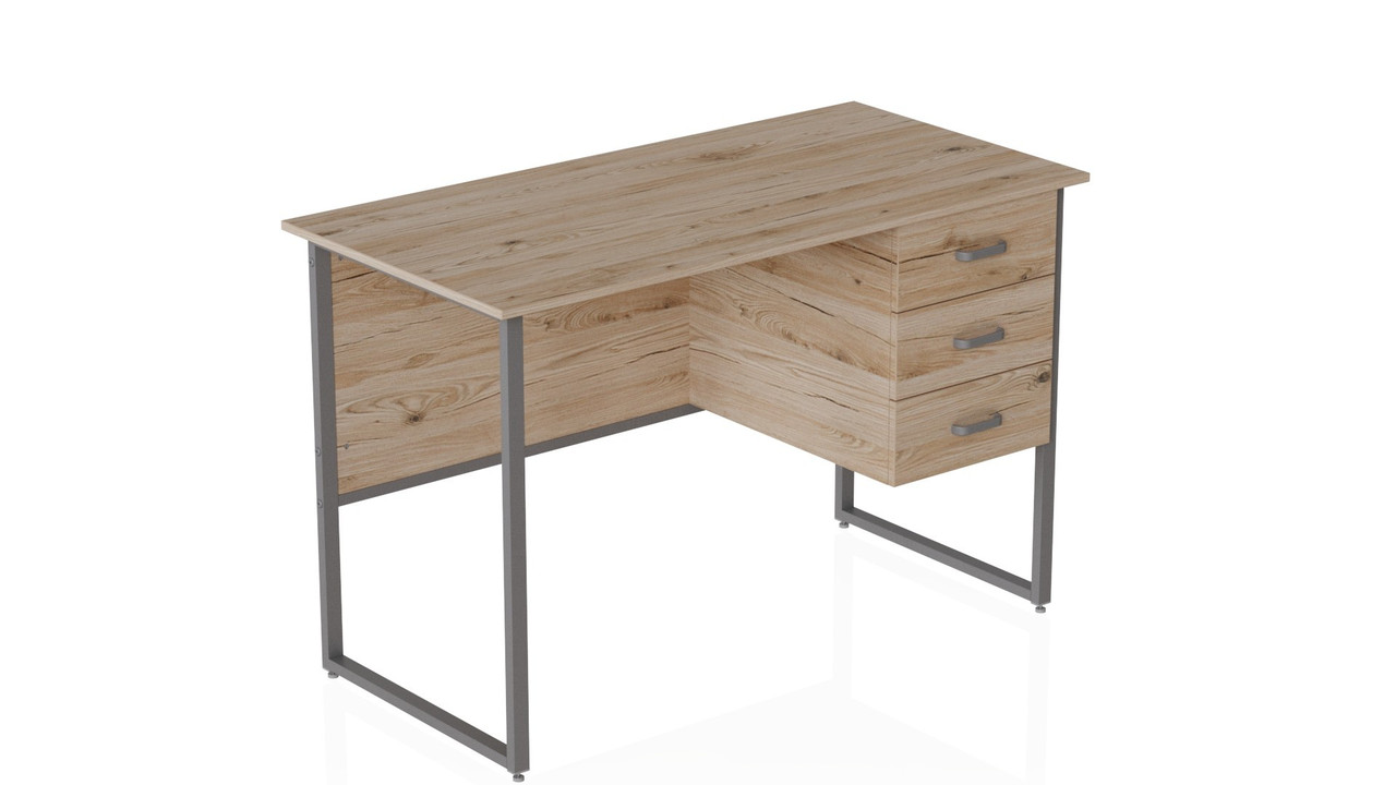 Комп'ютерний стіл Ferrum-decor Гаррі 75x120x60 сірий ДСП Дуб Сан-Марино 32мм (FRD-101459)