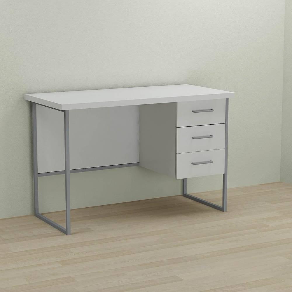 Письмовий стіл Ferrum-decor Гаррі 76x120x70 сірий ДСП Біле 32мм (FRD-101476)