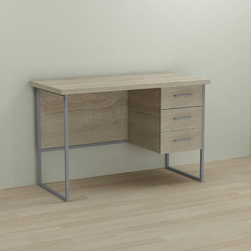 Письмовий стіл Ferrum-decor Гаррі 76x120x60 сірий ДСП Дуб Сонома 32мм (FRD-101457)