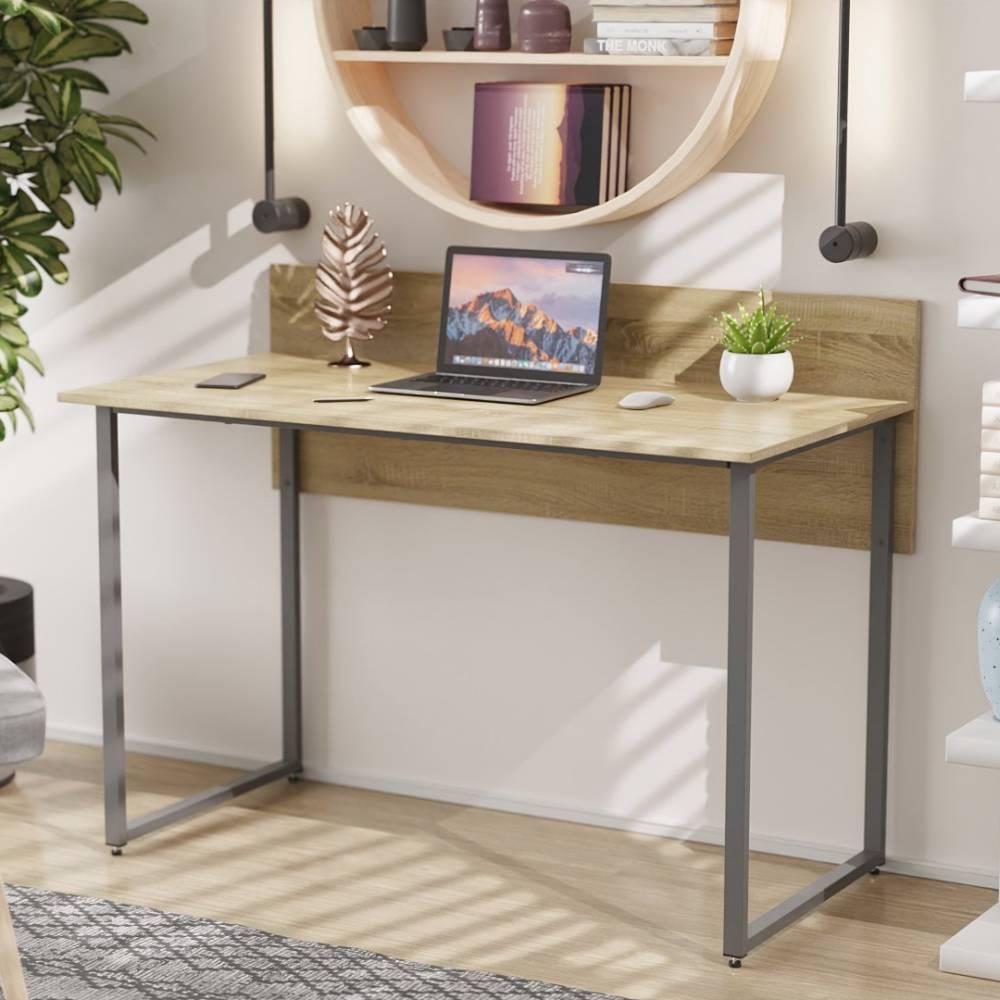 Письмовий стіл Ferrum-decor Скай 75x140x70 сірий ДСП Дуб Сонома 16мм