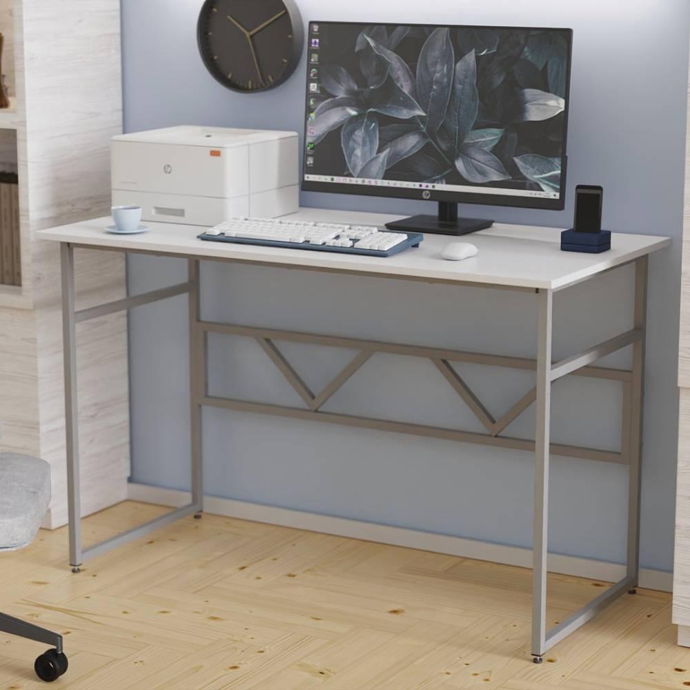 Письмовий стіл Ferrum-decor Раян 75x120x70 сірий ДСП Біле 16мм (FRD-101631)