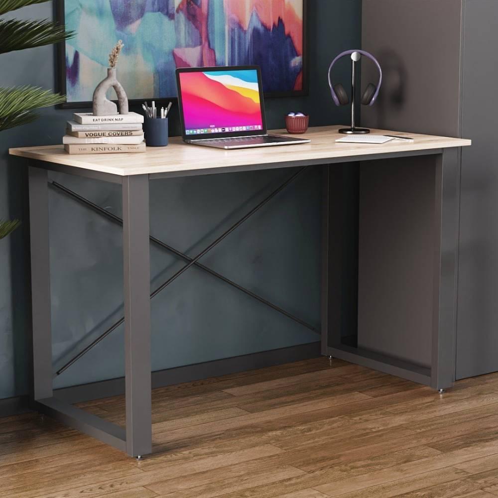 Письмовий стіл Ferrum-decor Драйв 750x1200x700 Чорний метал ДСП Дуб Сан-Марино 32 мм (FRD-103381), фото 1