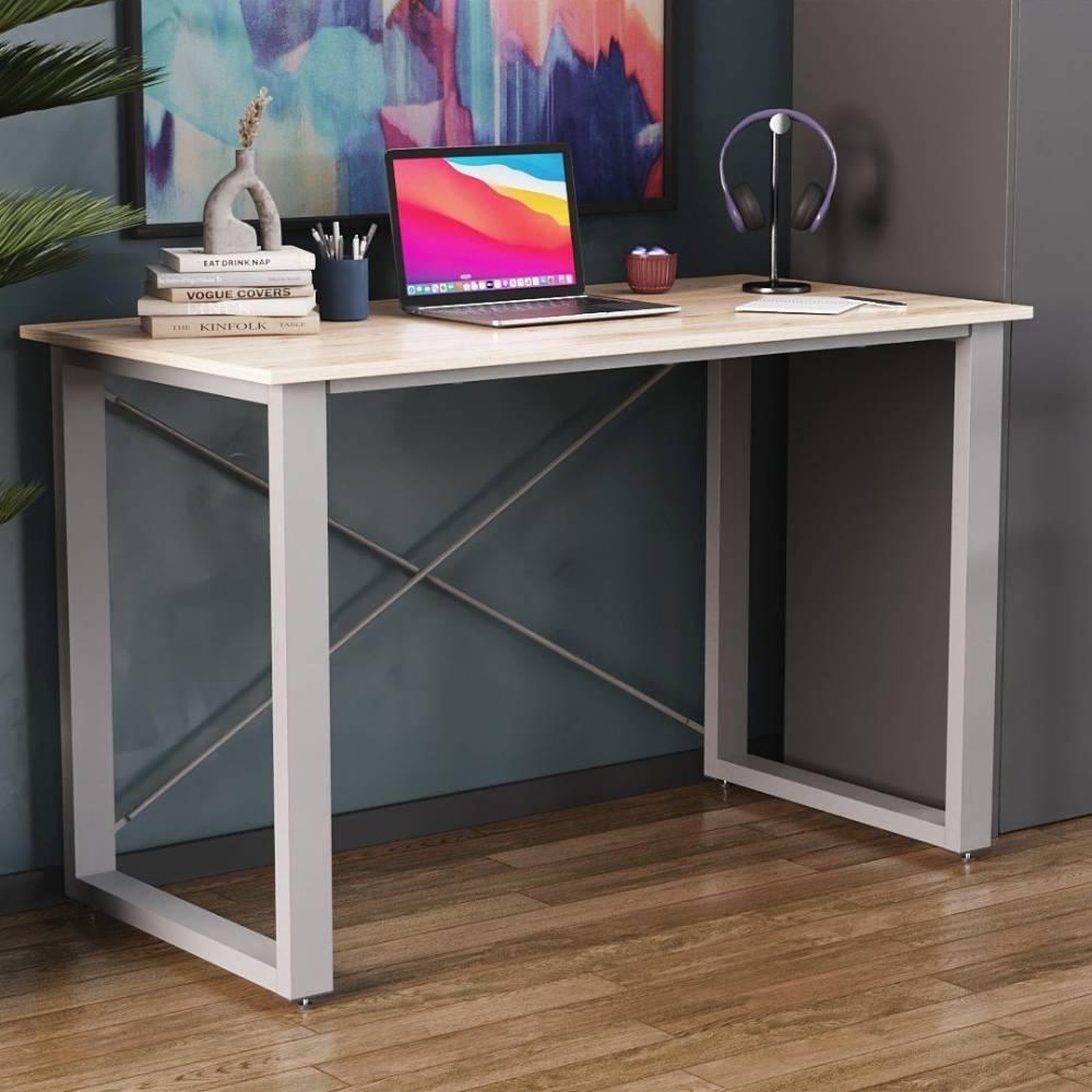 Письмовий стіл Ferrum-decor Драйв 750x1400x600 Сірий метал ДСП Дуб Сан-Марино 32 мм (FRD-103346)