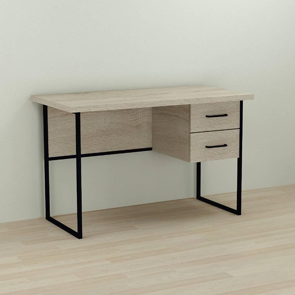 Письмовий стіл Ferrum-decor Таккота 76x120x70 чорний ДСП Дуб Сонома 32мм (FRD-101950)