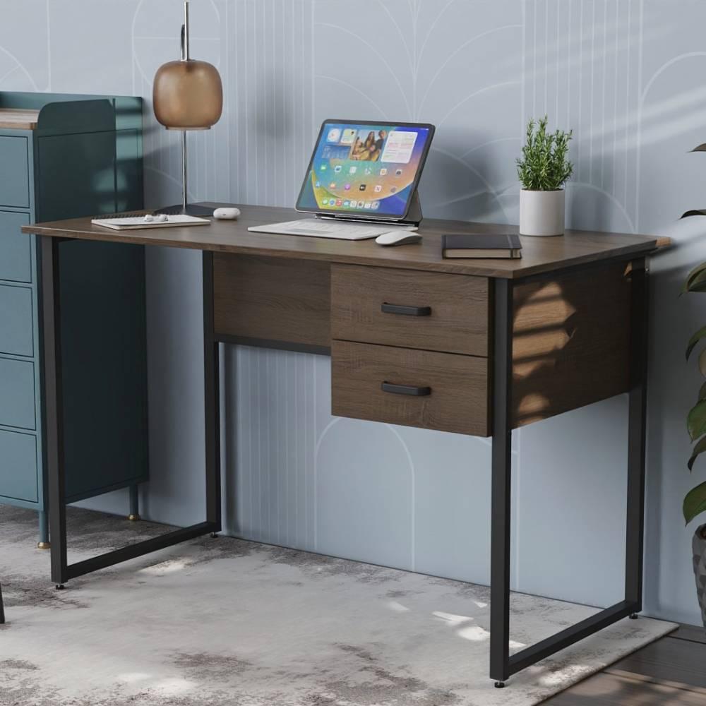 Письмовий стіл Ferrum-decor Таккота 75x140x60 чорний ДСП Дуб Сонома Трюфель 16мм (FRD-101928)