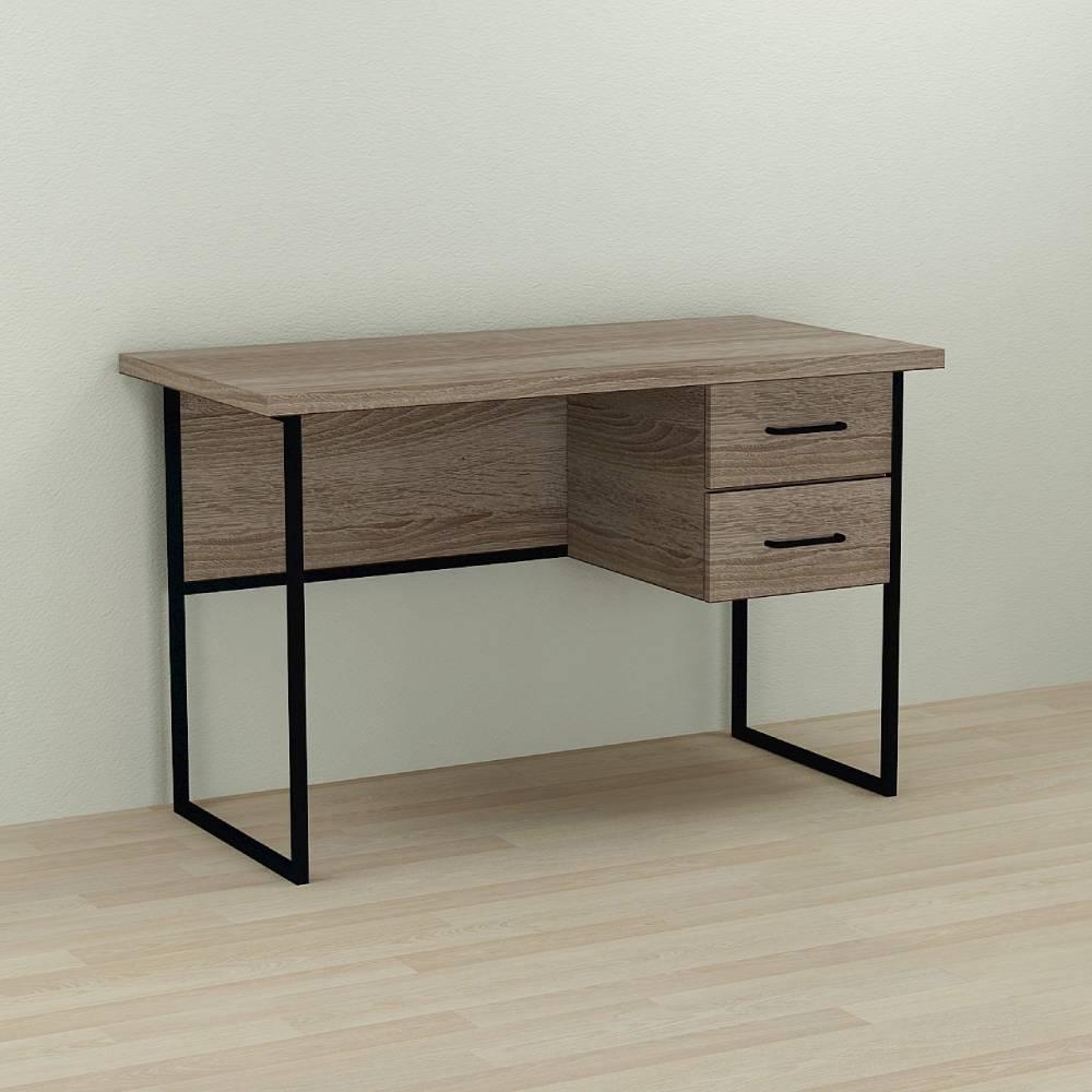 Письмовий стіл Ferrum-decor Таккота 76x120x60 чорний ДСП Дуб Сонома Трюфель 32мм (FRD-101923)