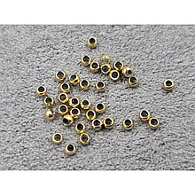 Стопери 2мм, 50шт., колір лимонний, нержавіюча сталь