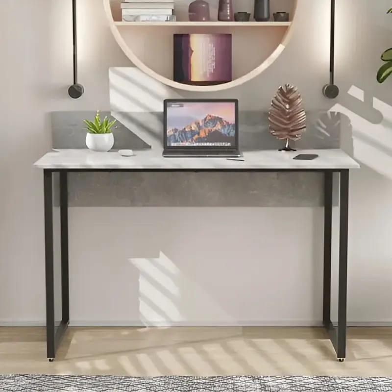 Стіл письмовий Скай Ferrum-decor 75x100x70 Чорний метал ДСП Бетон 16 мм