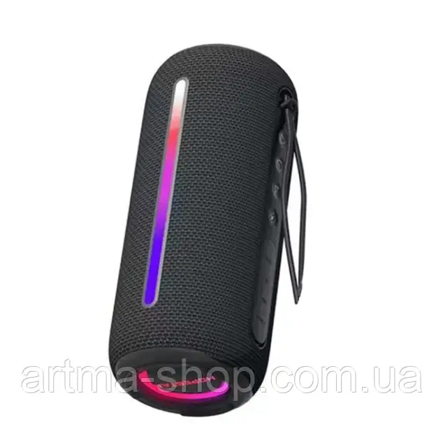Портативна Bluetooth-колонка Hopestar P39, Потужність 10Вт, LED-підсвічування, 195 × 85 × 84 мм, чорна, фото 1