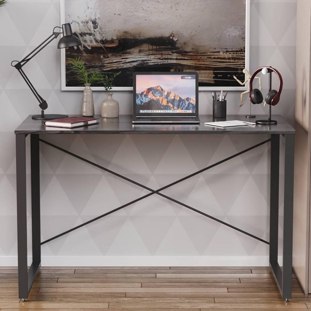 Письмовий стіл Ferrum-decor Серії Конект 75x120x600 чорний ДСП Сосна Кембра 16мм (FRD-104206)